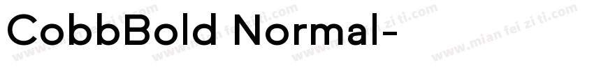 CobbBold Normal字体转换